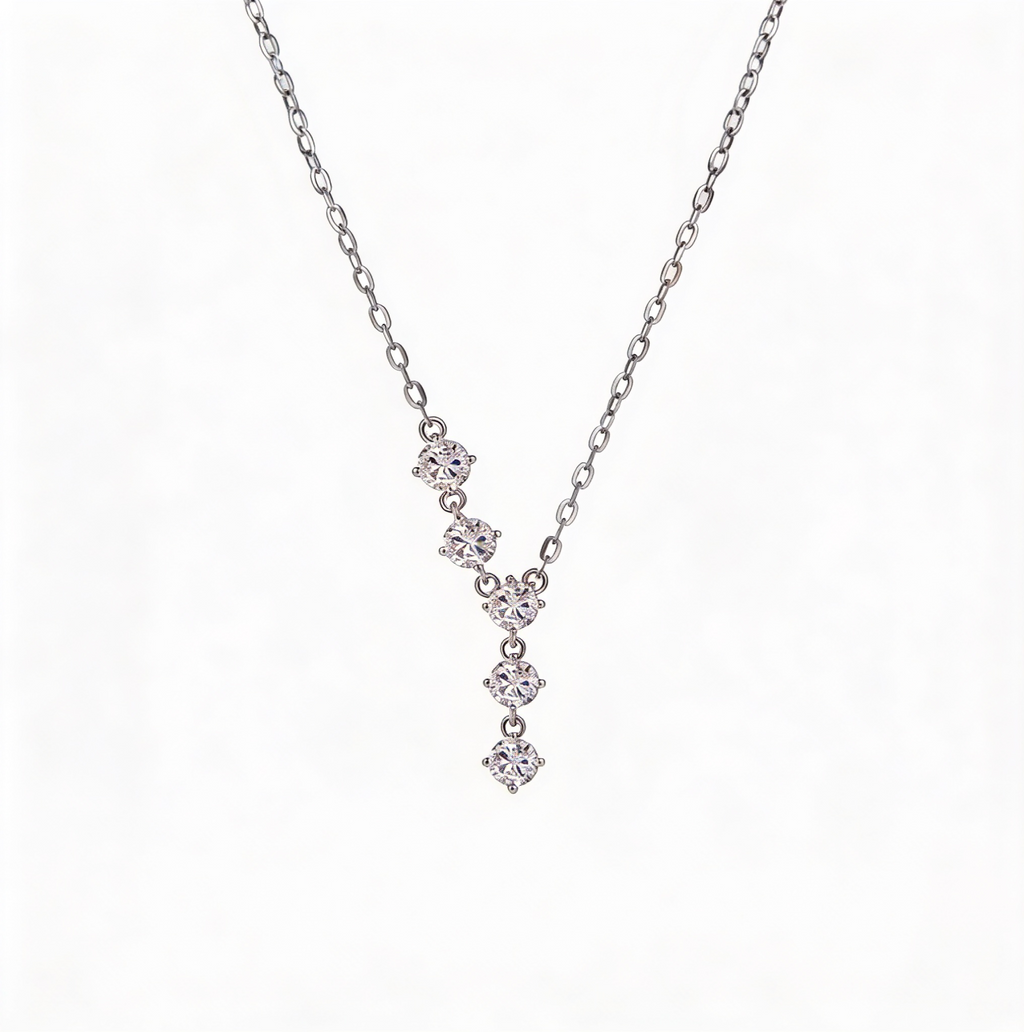 0.5 CT Lab-Grown Diamond Y-Drop Necklace in 18K Gold or White Gold