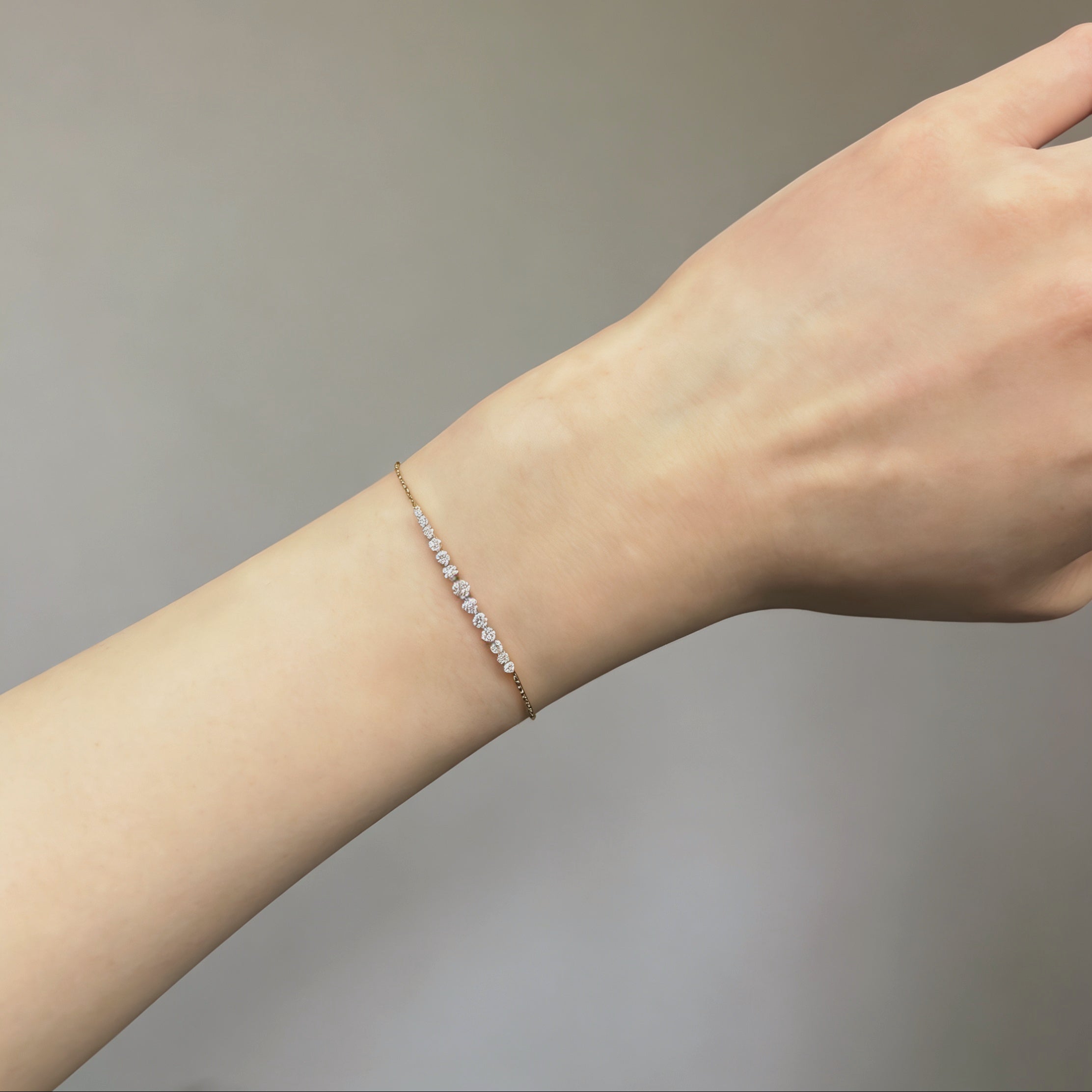 0.35 CT Lab-Grown Diamond Half-Bangle Bracelet