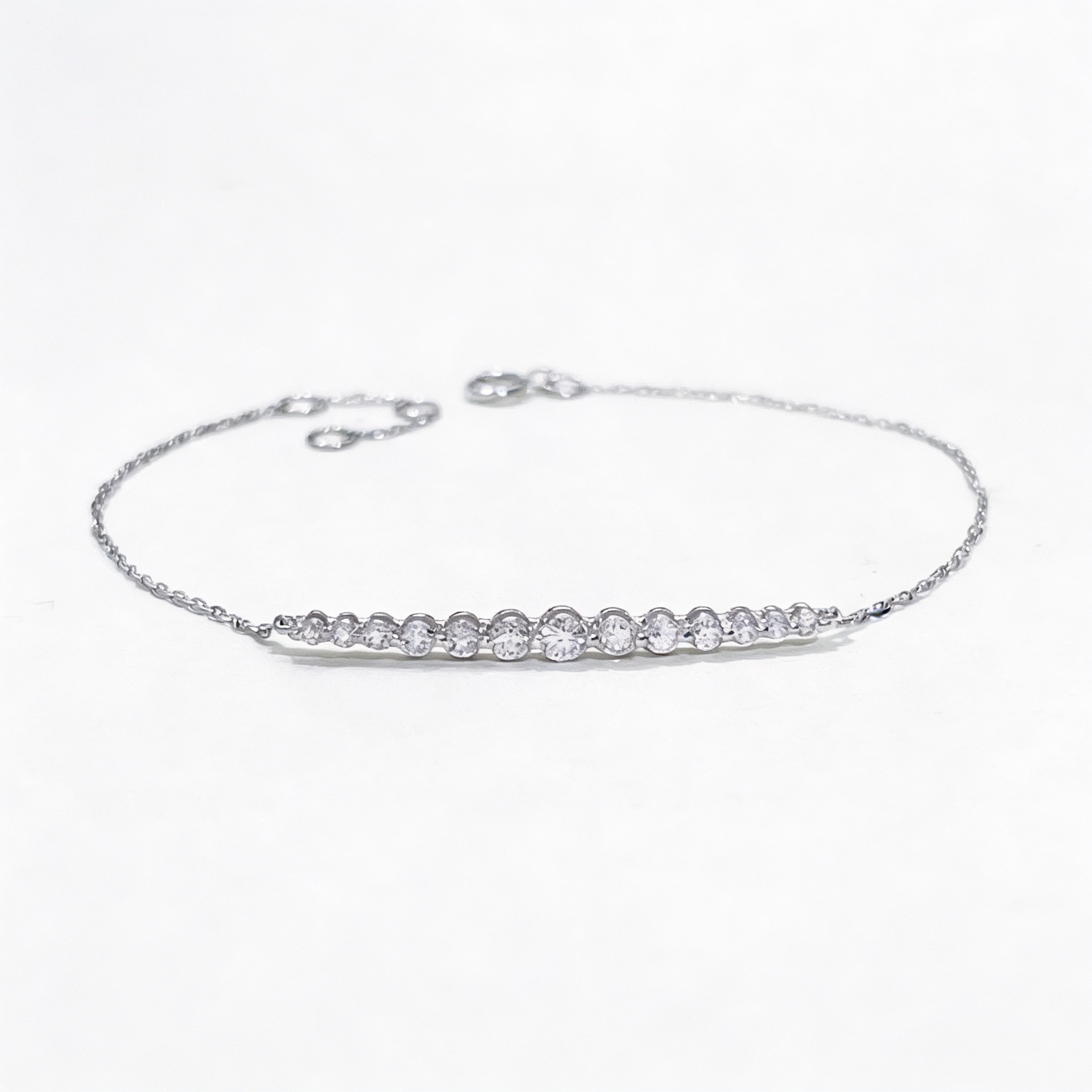 0.35 CT Lab-Grown Diamond Half-Bangle Bracelet