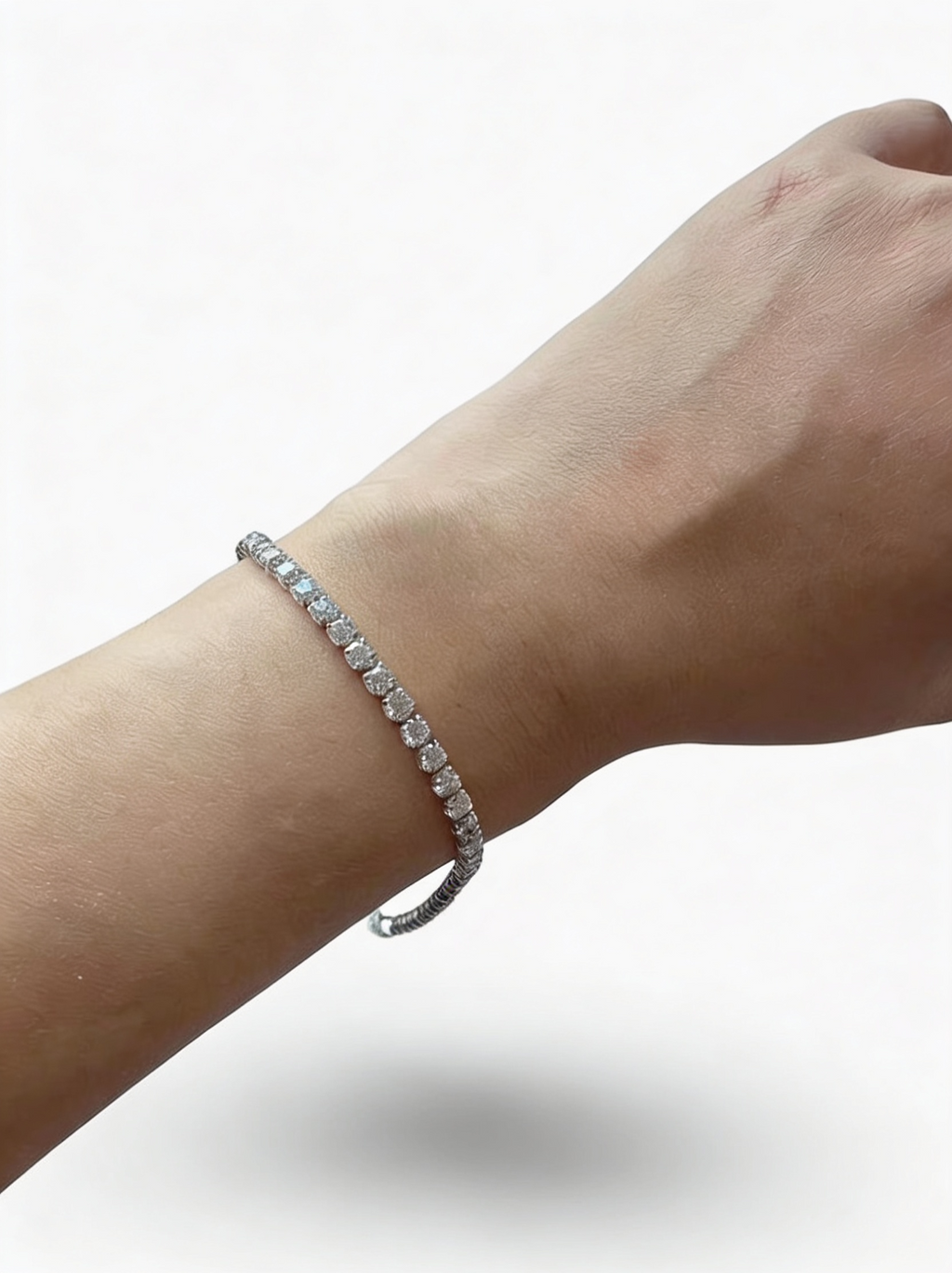 5.2 CT Lab-Grown Diamond Tennis Bracelet in White Gold
