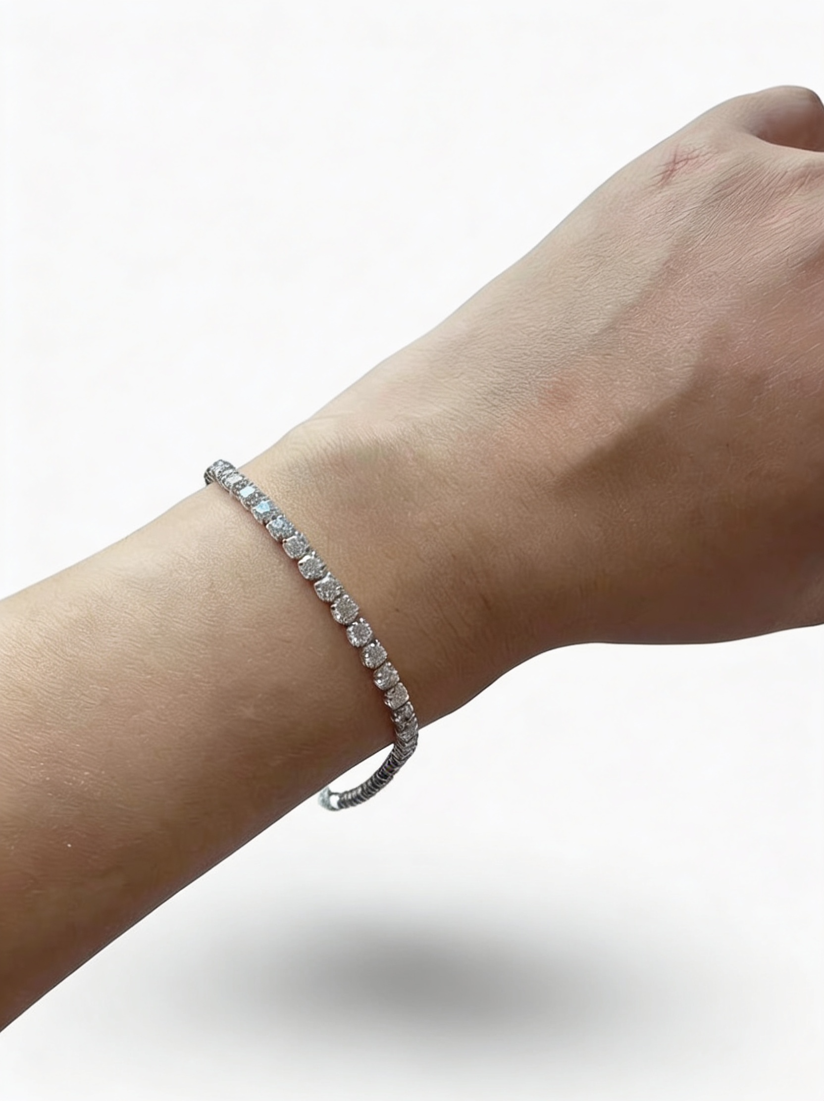 5.2 CT Lab-Grown Diamond Tennis Bracelet in White Gold